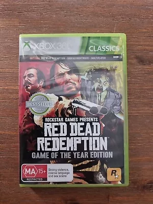Red Dead Redemption Game Of The Year Edition Xbox 360 - Free Postage • $28
