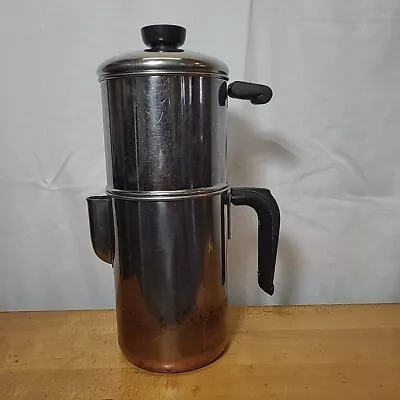 Vintage Revere Ware Drip-O-Later Coffee Maker Pot Copper Bottom • $41.95