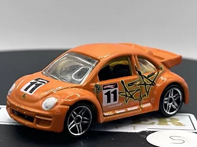 2009 Hot Wheels Volkswagen New Beetle Bug Cup Volkswagen Exclusive Orange Loose • $12.95