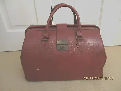 Vintage Leather Gladstone Doctors Bag - Made By Tosca Melb Aust - Vgc • $124.95