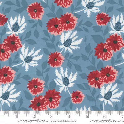 Moda Old Glory Quilt Fabric Liberty Bouquet Style 5200/13 Sky • $12.99