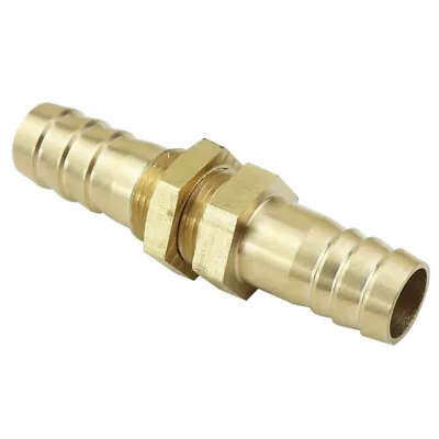 16mm Hose ID Brass Bulkhead Barb Mender Splicer Fitting 5/8  X 5/8  • $7.99