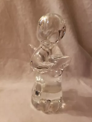 Marcolin Art Full Lead Crystal Angel Genuine Hand Signed Benito Marcolin Sweden • $24.89