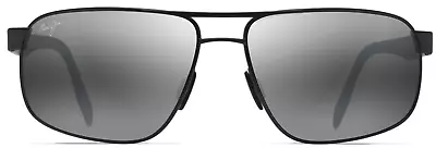 Maui Jim WHITEHAVEN Black Gunmetal POLARIZED Grey Silver GLASS Sunglass 776-02S • $165