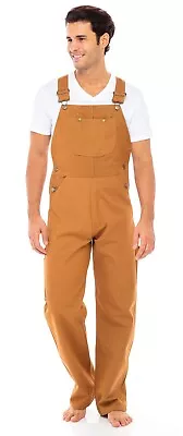 Men Duck Bib Overall Heavy Duty Dungarees Unlined Work Wear Engineer Coverall • $33.99