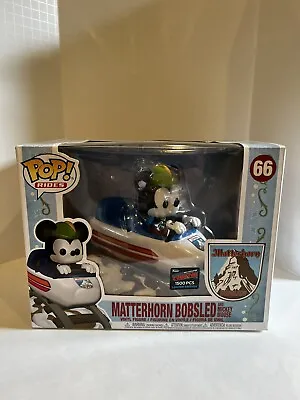 Funko POP Rides Matterhorn Bobsled With Mickey Mouse 2019 NYCC LE 1500 Pcs • $158