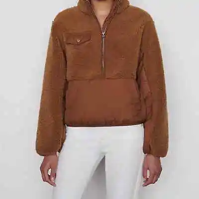 NWOT Frame Fleece Mix Pullover In Vicuna • $150