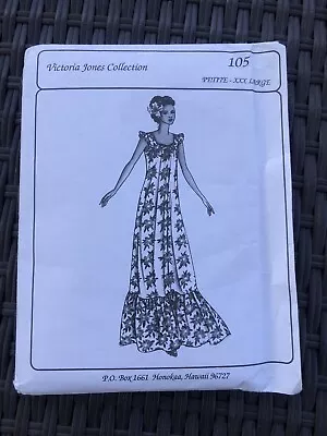 Victoria Jones Collection Hawaii Loose Fitting Muumuu Dress Sewing Pattern #105 • $14