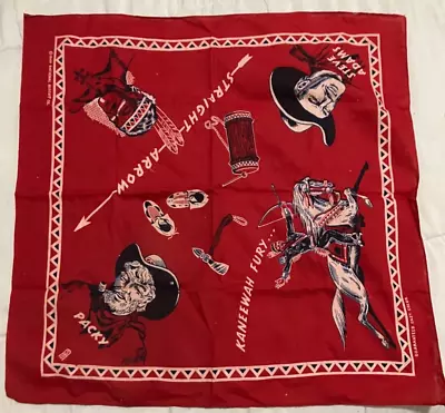 1949 National Biscuit Co. Bandana - Straight Arrow Packy Steve Adams Kaneewah • $40