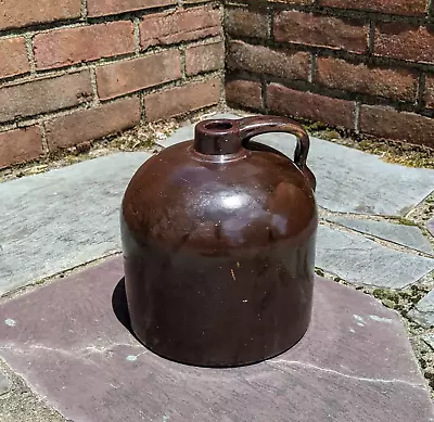 VTG Minnesota Stoneware Co Red Wing Brown Stoneware Jug Redwing Glazed Prop • $77.43