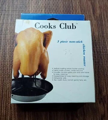 Cooks Club Nonstick Vertical Poultry Roaster - 3 Pieces NIB • $20