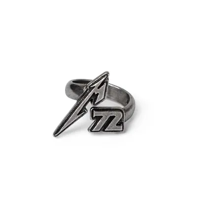 METALLICA Jewelry Rock Metal Metallica Lightning '72  PEWTER RING SIZE 9.5-11 • $27.98