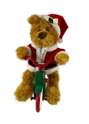 Avon Cycling Santa Bear Riding Tricycle Plays Music As He Pedals Bike 97 Vintage • $14.99