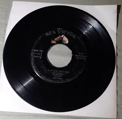 Elvis Presley 45 EP So Glad You're Mine / Ready Teddy RCA Victor EPA 993 Vg • $11