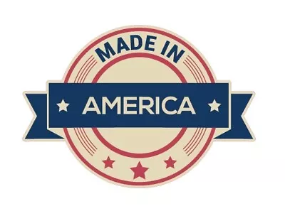 Made In America Logo Vinyl Bumper Sticker Window Decal Multiple Sizes • $4