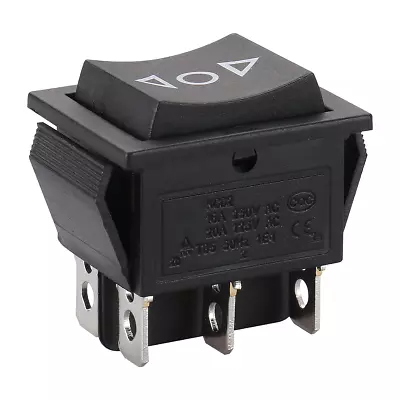 Baomain Momentary 6 Pin DPDT Button Rocker Switch (On)/Off/(On) AC 250V/10A 125V • $10.10