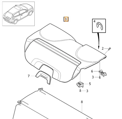 Genuine Volvo Luggage Compartment Cover - Off-Black Fits C30 2007-2013 39865797 • $269.92