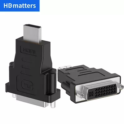 HDMI Male To DVI-D Female Adapter Converter 4K Bi-direction For PS4 HDTV Monitor • $6.99