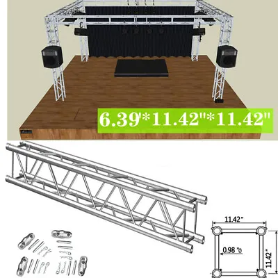 $289.49 • Buy 6.39FT Square Truss DJ Booth Trussing Section Stage Segment Lighting Stand 12 