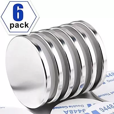 Super Strong Neodymium Disc Magnets Powerful N52 Rare Earth - 1.26 Inch X 1/8 • $13.24