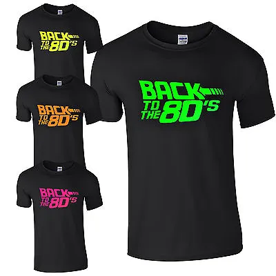 Back To The 80's T-Shirt - Fancy Dress Neon Print Love 80s Party Dance Club Top • £9.42