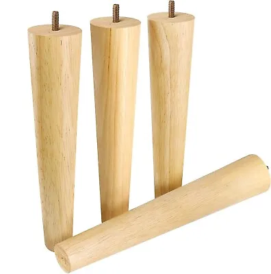 Wood Furniture Legs 12 Inches Straight Tapered 4Pcs • $27.99