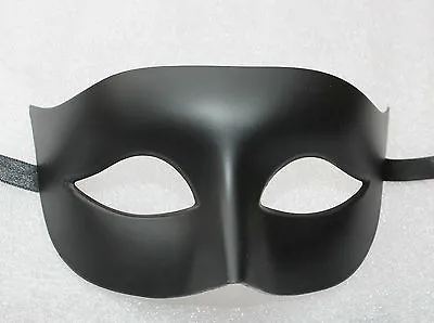 £10.99 • Buy Matt Black Quality Mens Or Ladies Midnight Venetian Masquerade Party Eye Mask 