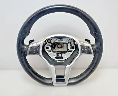 ✅ OEM Mercedes W207 W212 E350 E550 Steering Wheel Shift Paddle Black Leather • $227.85