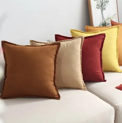 Suede Square Cushion Cover Large Cushion Case European Pillowcase Sham 17  23  • $35.20