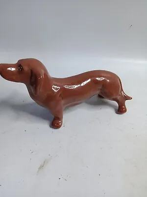 Vintage Standing Dachshund Weiner Dog Ceramic Dog Figurine #103 • $14.99