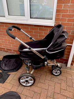 £150 • Buy Mimosa (Mothercare) First Class Pushchair Pram Carrycot System + Extras Bargain