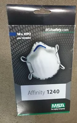 MSA Affinity 1240 Disposable Filtering Dust Half Mask Box Of 10 FFP2NRD New FFP2 • $42