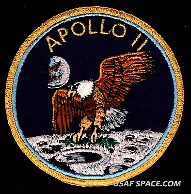 SCARCE APOLLO 11  NASA - GRUMMAN Vintage ORIGINAL 4  NASA CLOTH BACK SPACE PATCH • $31.95