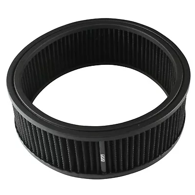 Air Cleaner Filter Element Black 9  Wide 3  Tall Round High Performance Cotton • $39.95