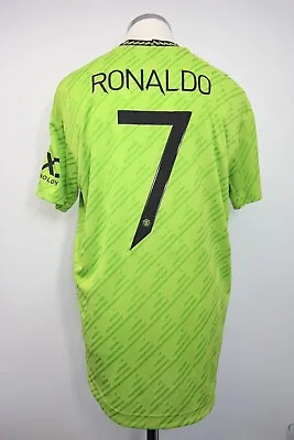 Manchester United Away/3rd Authentic Player Shirt Large 2022/2023 RONALDO 7 • £69.99