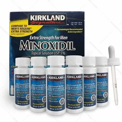 Kirkland Minoxidil 5% Men Hair Regrowth Solution - CHOOSE YOUR PACK • $15.11