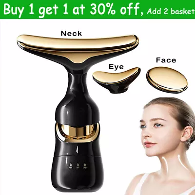 Face Massager Electric Facial LED Beauty Neck Face Lifting Anti Aging Care Women • £6.99