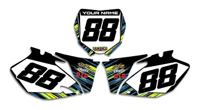2006 2007 2008 2009 Yamaha Yz250f / Yz450f Graphics Number Plate Board Decals • $49.99