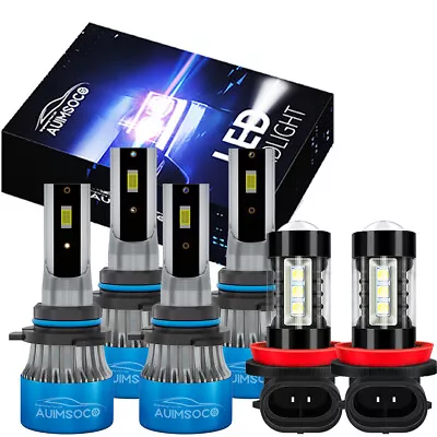 For Mitsubishi Lancer 2008-2017 Combo 6x Upgrade LED Headlight +Fog Light Bulbs • $69.99