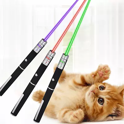 3 Packs 900Mile Laser Pointer Pen Green Blue Red Light Visible Beam Lazer • $9.99