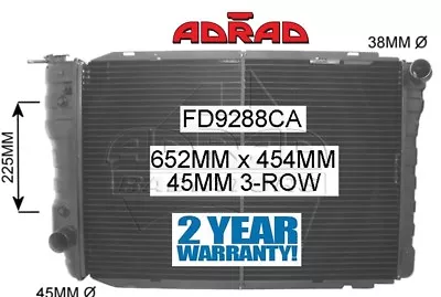 FORD FALCON XC XD XE XF 1977-1987 6cyl & V8 HEAVY DUTY 3 CORE RADIATOR *ADRAD* • $1149