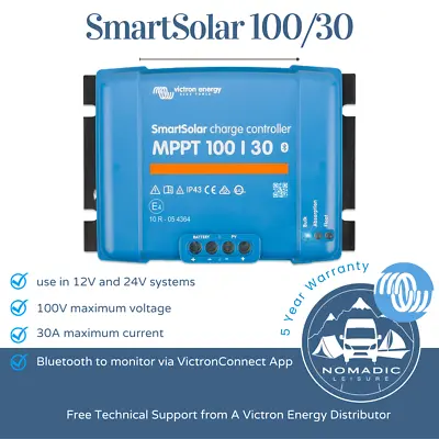 Victron SmartSolar MPPT 100/30 30 Amp Bluetooth Inside SCC11003021 • £114