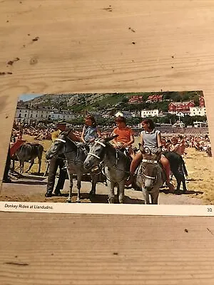£3 • Buy Wales Llandudno  Donkey Rides - Posted 1973. Bamforth No 32