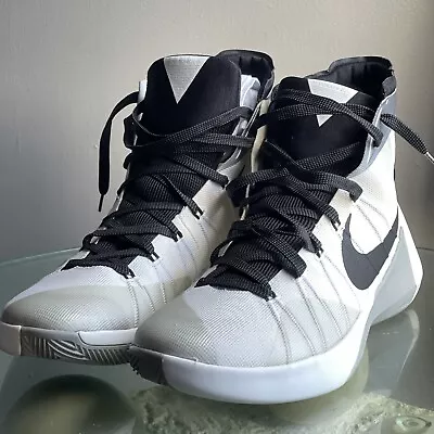 Size 13 - Nike Hyperdunk 2015 White Black Wolf Grey • $69.96