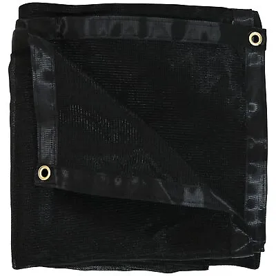 Polyethylene Mesh Tarp - Black - 8 Ft X 16 Ft By Sunnydaze • $49.95