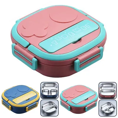 $25.19 • Buy 304 Portable Stainless Steel Lunch Box Thermos Food Container Bento Box AU New