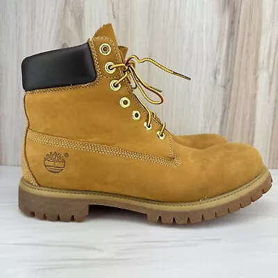 Timberland Men's 6 Inch Premium Waterproof Boot - Wheat Nubuck - Size 11 M US • $94.95