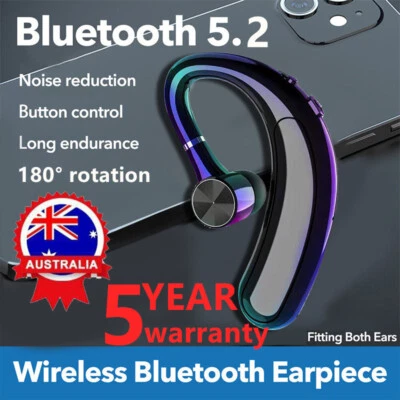 $15.79 • Buy Wireless Bluetooth 5.2 Headset Earpiece Earphones Headphone For Android IPhone