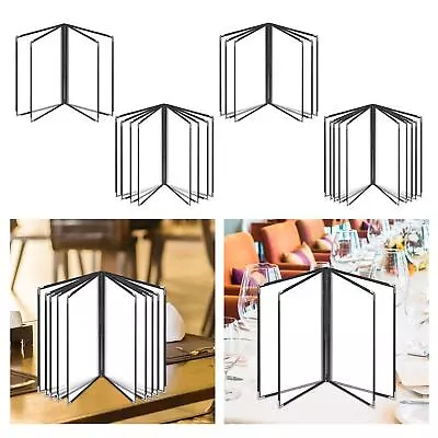 Menu Book Holders Double Panels Clear Menu Folder For Restaurant Bar Noshery • $17.98