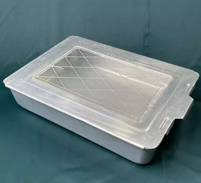 Mirro Vintage Aluminum Cake Pan With Sliding Window Lid Cover 13 X 9 X 2 5/8 MCM • $44.99